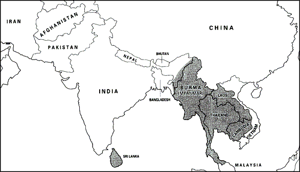 Map of Theravada Buddhism 