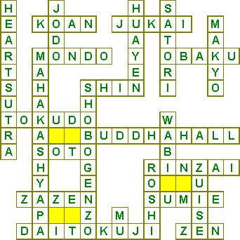 BuddhaNet Zen Crossword #14 Answers